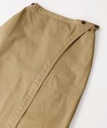 Cotton Wrap Straight Skirt