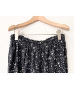 小花プリント サッシュワイドパンツ