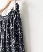 小花プリント サッシュワイドパンツ