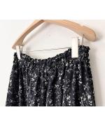 小花プリント サッシュワイドパンツ