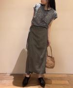 ブリーズリネン ラップパンツ