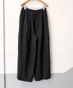 フレンチリネンキャンバス コクーンパンツ