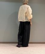 フレンチリネンキャンバス コクーンパンツ