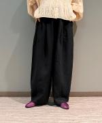 フレンチリネンキャンバス コクーンパンツ