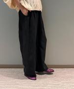 フレンチリネンキャンバス コクーンパンツ