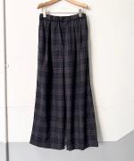 トロCHECK 2タックワイドパンツ
