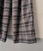 トロCHECK 2タックワイドパンツ