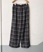 トロCHECK 2タックワイドパンツ