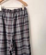 トロCHECK 2タックワイドパンツ