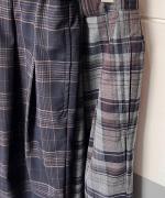 トロCHECK 2タックワイドパンツ