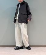 ウールリネンミルド 2タックトラウザーズ