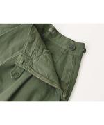 Cotton Canvas Pleat Front Trousers