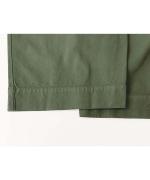 Cotton Canvas Pleat Front Trousers