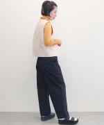 Annie Organic Denim Side Button Trousers