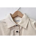 9Wソフトコーデュロイストレッチ ルーズシャツ