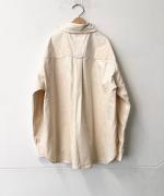 9Wソフトコーデュロイストレッチ ルーズシャツ