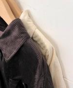 9Wソフトコーデュロイストレッチ ルーズシャツ