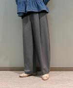 SUPER 100s WOOL バルーンコクーンパンツ 