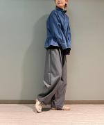 SUPER 100s WOOL バルーンコクーンパンツ 