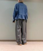 SUPER 100s WOOL バルーンコクーンパンツ 