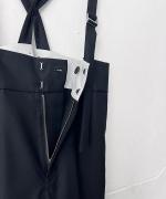 T/Wライトミドルツイル サスペンダー付きハイウエストパンツ