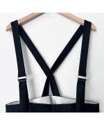 T/Wライトミドルツイル サスペンダー付きハイウエストパンツ