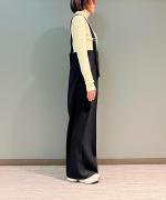 T/Wライトミドルツイル サスペンダー付きハイウエストパンツ