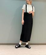 サスペンダーハイウエストスカート