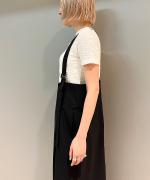 サスペンダーハイウエストスカート