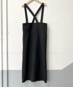 サスペンダーハイウエストスカート