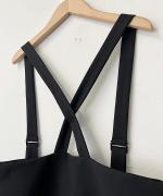 サスペンダーハイウエストスカート