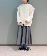 T/Wライトミドルツイル フレアスカート