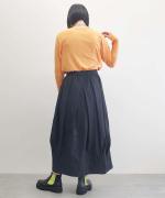 LONG TUCK SKIRT