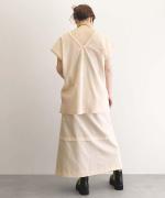 Bird Embroidery Wrap Skirt