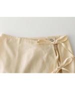 Bird Embroidery Wrap Skirt