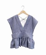 Gingham Ribbon Gilet