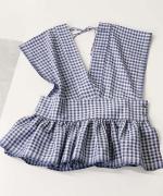 Gingham Ribbon Gilet