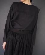 Back Button Sailor Blouse 