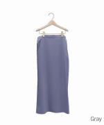 ポリエステルスムースツイル エプロンラップスカート