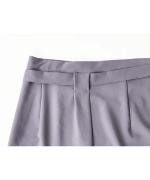 ポリエステルスムースツイル エプロンラップスカート