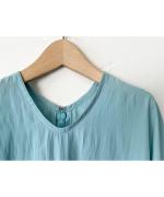 割繊ポリエステル・チャイニーズクレープ ドルマンスリーブプルオーバー