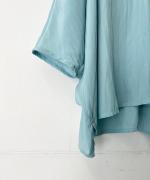 割繊ポリエステル・チャイニーズクレープ ドルマンスリーブプルオーバー