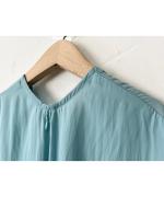 割繊ポリエステル・チャイニーズクレープ ドルマンスリーブプルオーバー