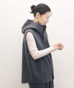 ラムウール・二重ビーバー マウンテンパーカーベスト