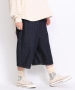 オーガニックルーズデニム 7分丈パンツ【在庫限り】