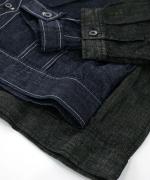 綿麻ライトオンスデニム　シャツジャケット