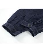 綿麻ライトオンスデニム　シャツジャケット