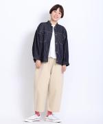 綿麻ライトオンスデニム　シャツジャケット