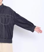 綿麻ライトオンスデニム　シャツジャケット