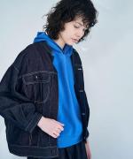 綿麻ライトオンスデニム　シャツジャケット